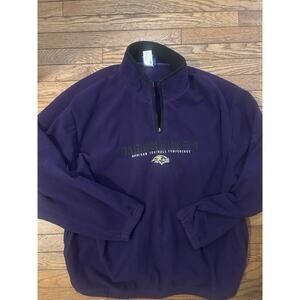 Vintage Baltimore Ravens Reebok Fleece 1/4 Zip Pullover 2XL